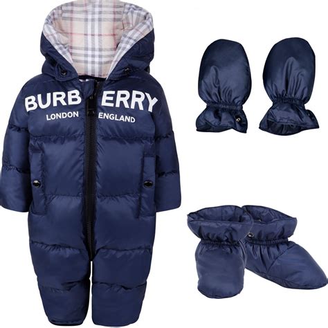 baby burberry snowsuit|personalised baby snowsuit.